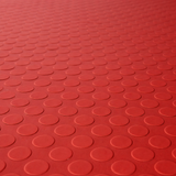 Gummibodenbelag rot TPE, Meterware METRO