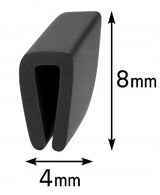 0,5–1 mm profil 4x8 mm