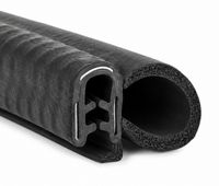 Uszczelka zbrojona do szyb ciągników, samochodów, łodzi 26x16 mm – profil krawędziowy EPDM