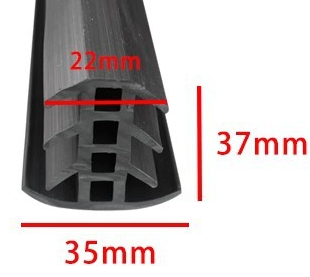 Dichtung für PV-Module Gummi Typ T 35x37 mm – Carport, Wiata, PV-Verbindungen