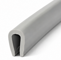 Kantenschutzdichtung Typ U PVC grau – Blechschutz Rant 1,5–2 mm, 5x10 mm
