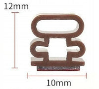 Selbstklebende Türdichtung braun 10 mm – Gummiprofil Außentüren und Fenster